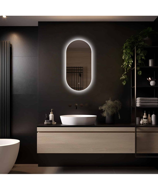 Loxa Fiona Ovale LED Spiegel 40 x 80 cm