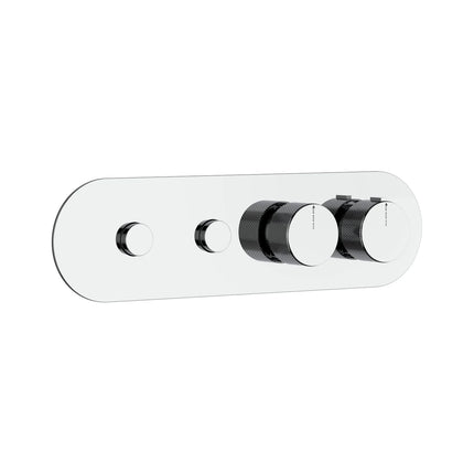 DutchLine - 2 Weg Push Thermostatische Afbouwdeel
