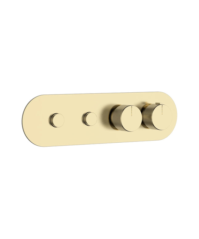 DutchLine - 2 Weg Push Thermostatische Afbouwdeel