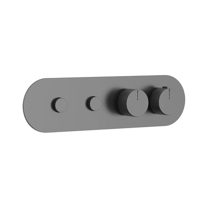DutchLine - 2 Weg Push Thermostatische Afbouwdeel