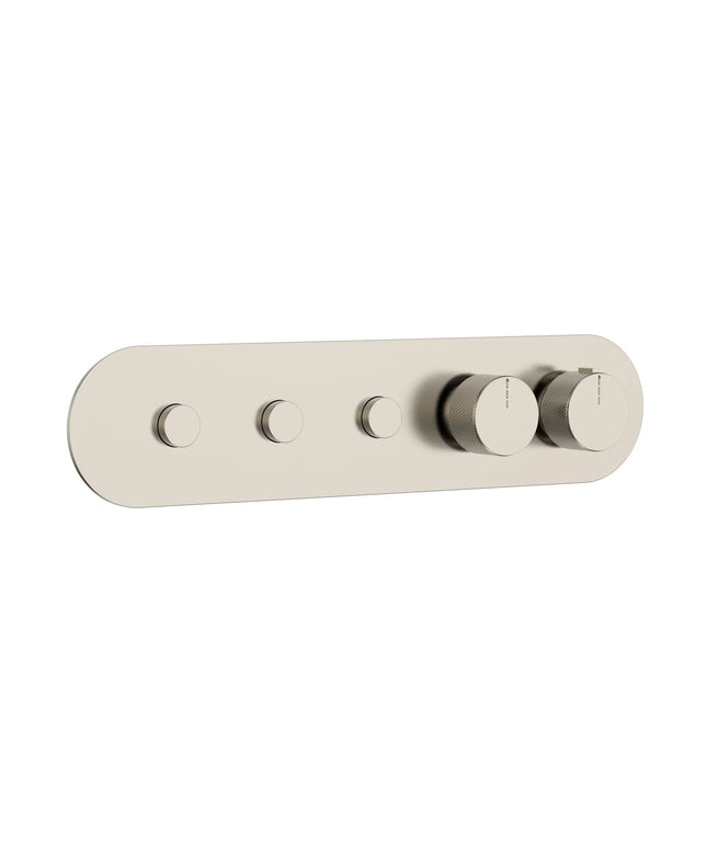 DutchLine - 3 Weg Push thermostatische Afbouwdeel
