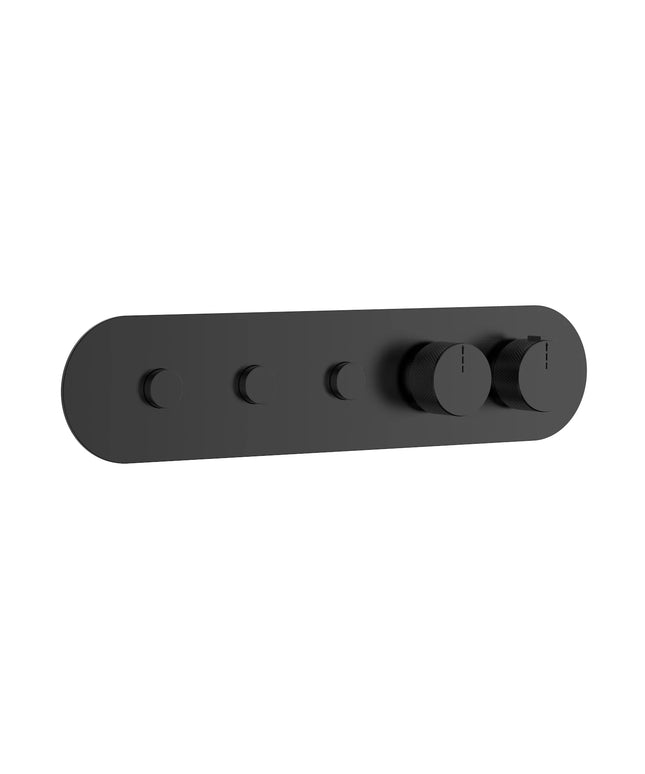 DutchLine - 3 Weg Push thermostatische Afbouwdeel