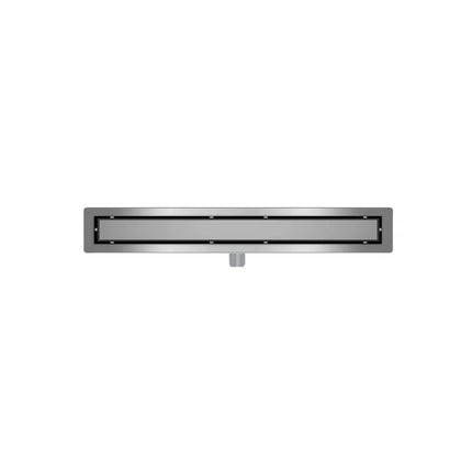 DutchLine - Douchegoot met flens en tegelrooster - RVS - 1000x70mm