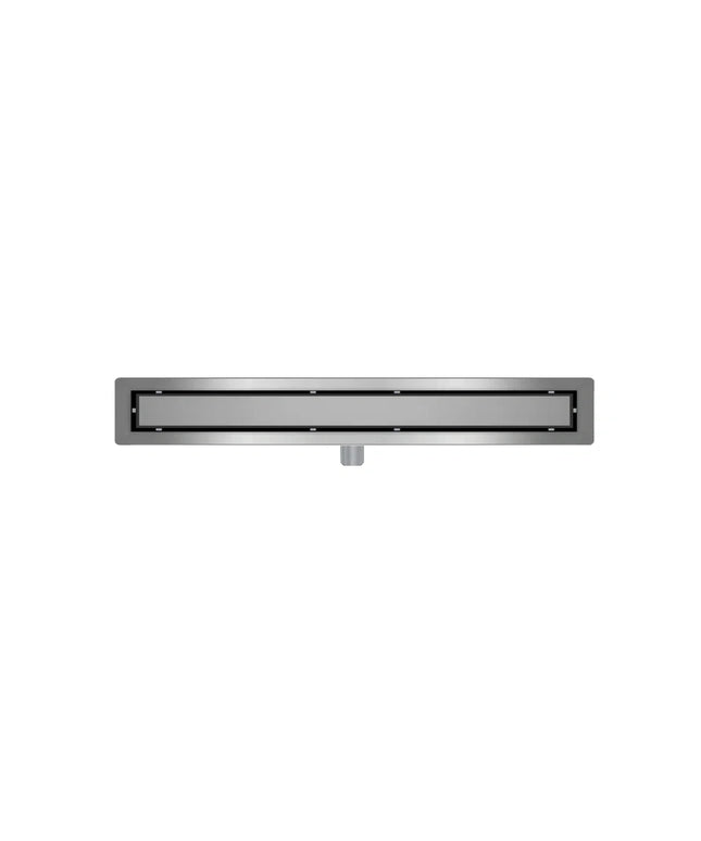 DutchLine - Douchegoot met flens en tegelrooster - RVS - 1200x70mm