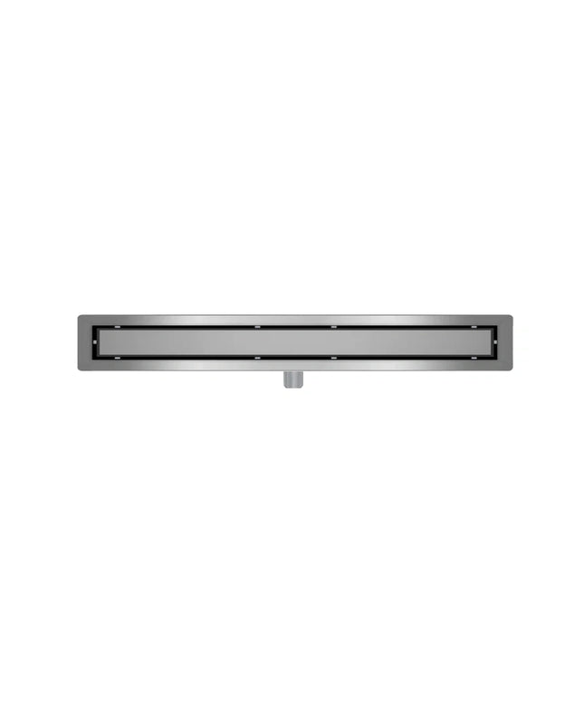 DutchLine - Douchegoot met flens en tegelrooster - RVS - 1600x70mm