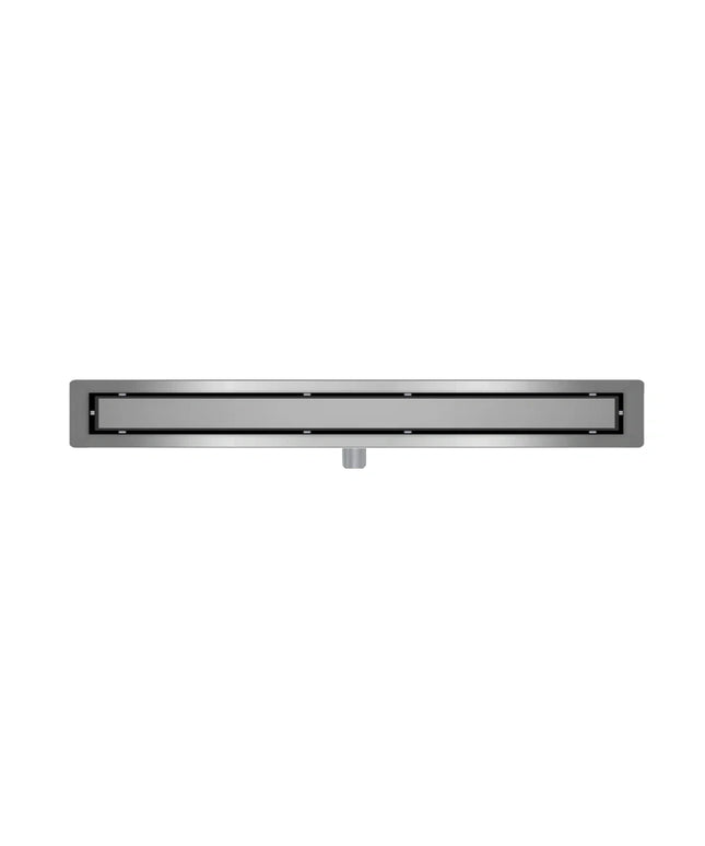 DutchLine - Douchegoot met flens en tegelrooster - RVS - 2000x70mm