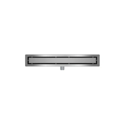 DutchLine - Douchegoot met flens en tegelrooster - RVS - 800x70mm
