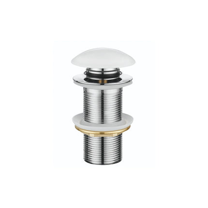 DutchLine - Extra Lange Clickwaste 10cm - Glans Wit Keramiek