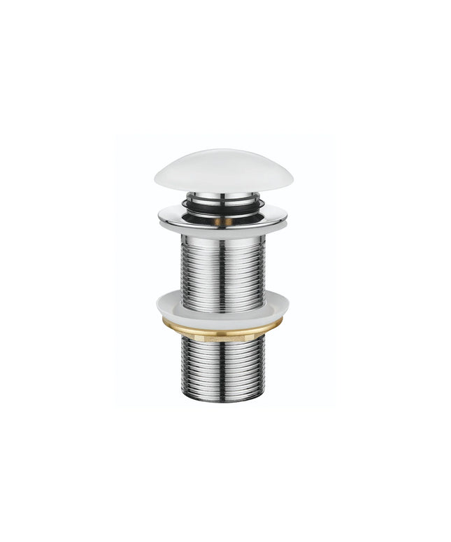 DutchLine - Extra Lange Clickwaste 10cm - Glans Wit Keramiek