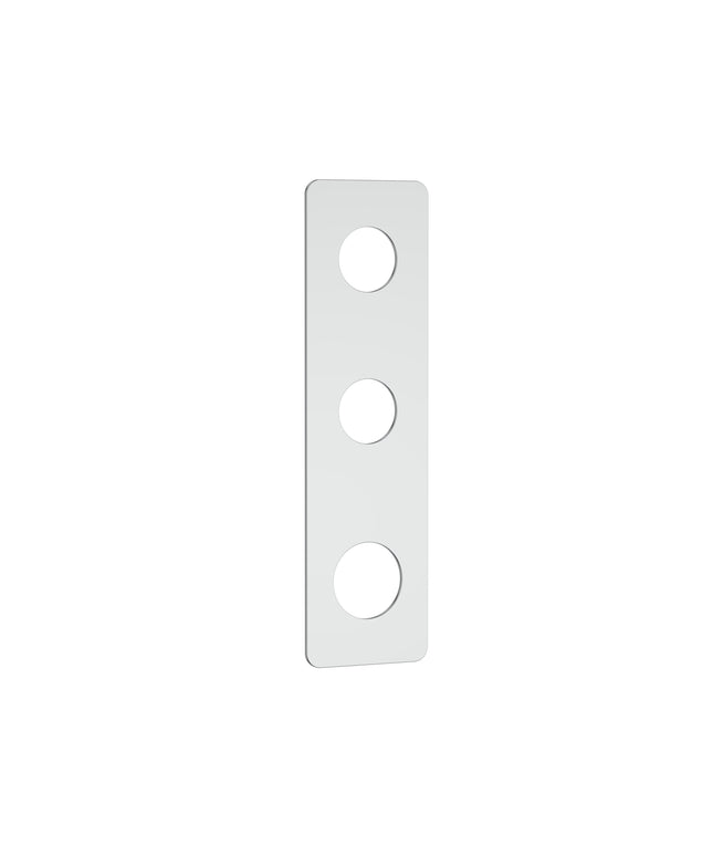 DutchLine - Grip 3-Weg Thermostische Douchemengkraan Afbouwdeel Afdekplaat
