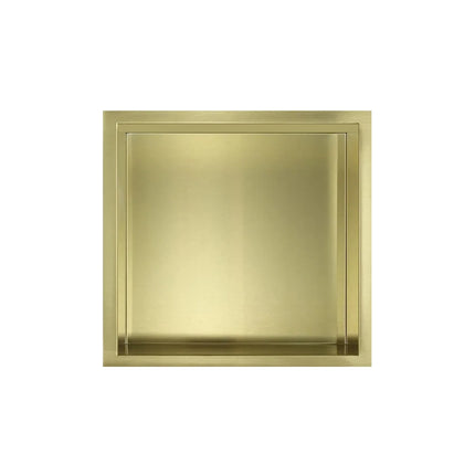 DutchLine inbouw nis geborsteld messing goud 300x300x100