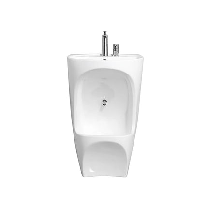 DutchLine - Keramische Wastafel DUO WUDU - Glans Wit
