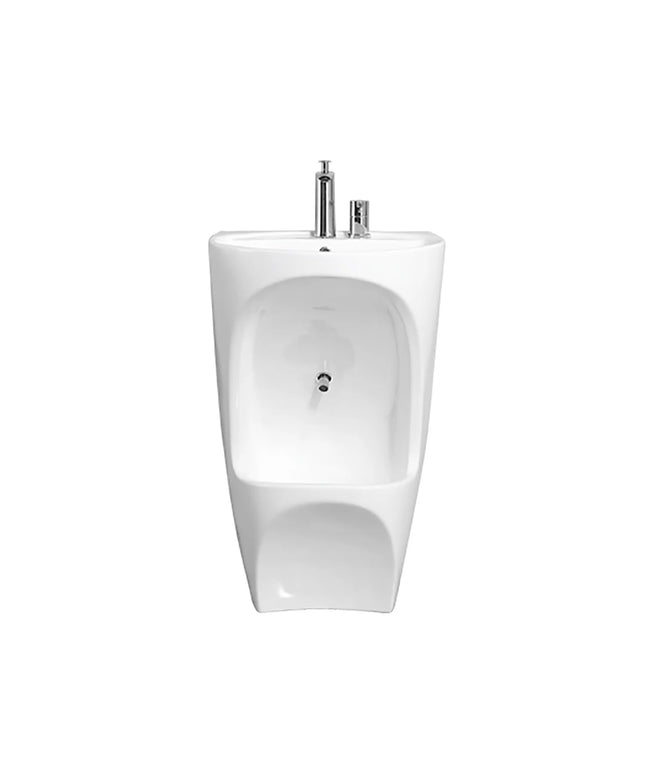 DutchLine - Keramische Wastafel DUO WUDU - Glans Wit