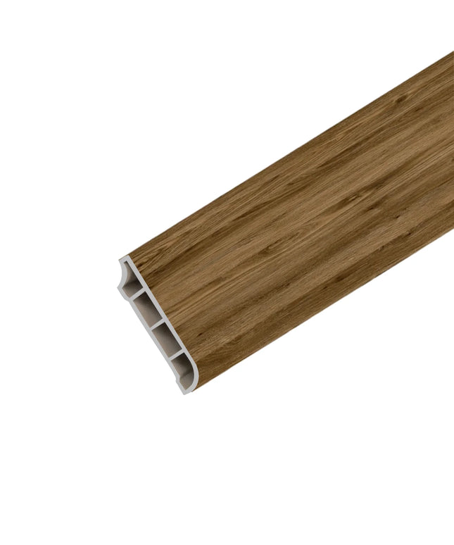 DutchLine - SPC Plint - Eiken Bruin - 2400x60x12mm