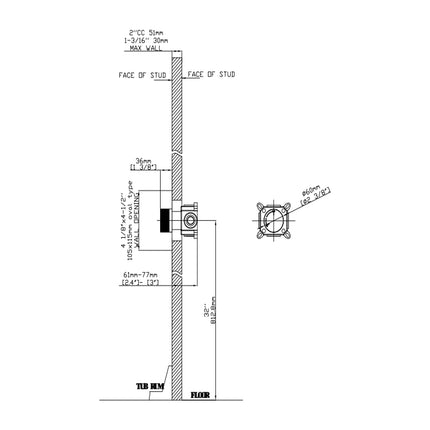DutchLine Single Grip afbouwdeel voor Mengkranen Brons