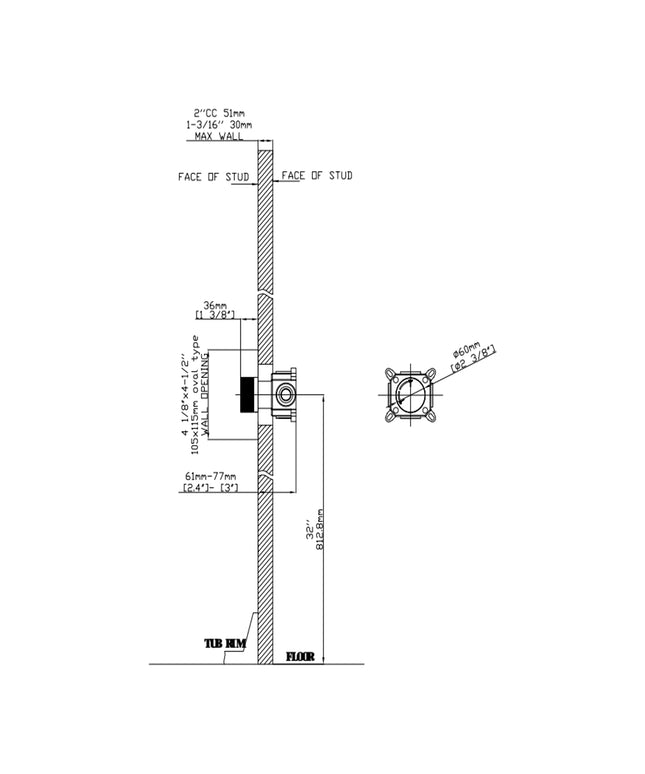 DutchLine Single Grip afbouwdeel voor Mengkranen Brons