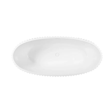 DutchLine - Vrijstaand Bad Schelp - Glans Wit - 1800x800x580