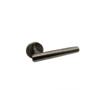 DutchLine Hammer deurkruk PC55 gunmetal handgehamerd RVS