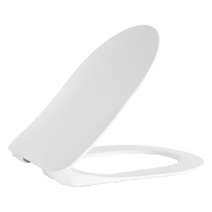 CREAVIT Nora Toiletbril - D-model Slim Design Soft Close - Glanzend wit