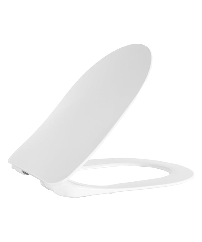 CREAVIT Nora Toiletbril - D-model Slim Design Soft Close - Glanzend wit