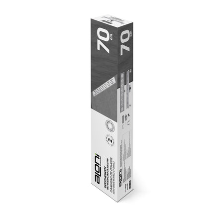 Ralo de chuveiro ALONI com flange de parede – 70 cm – aço inoxidável escovado – incluindo grelha e sifão