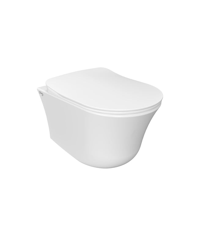 CREAVIT Hangtoilet met bidet - 360° Flush Randloos - Glanzend wit