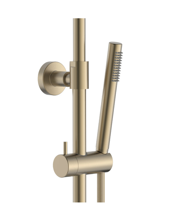 ALONI Optima Rondo Regendoucheset - Thermostatisch Opbouw - Geborsteld goud - afbeelding 3
