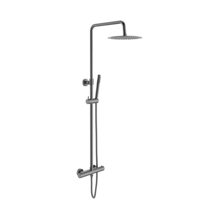 ALONI Optima Rondo Regendoucheset - Thermostatisch Opbouw - Gunmetal