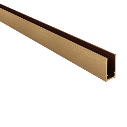 ALONI Muurprofiel - 2000x25mm - Geborsteld bruin brons - afbeelding 2