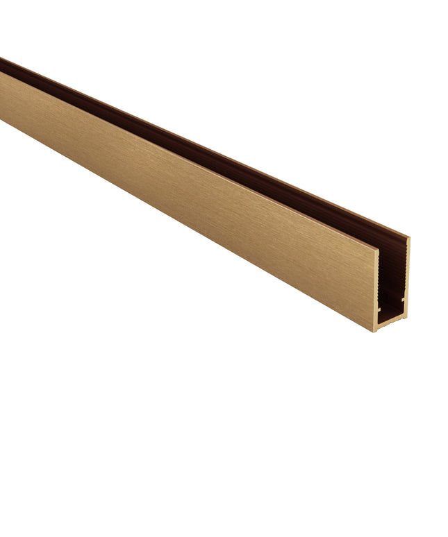 ALONI Muurprofiel - 2000x25mm - Geborsteld bruin brons - afbeelding 2
