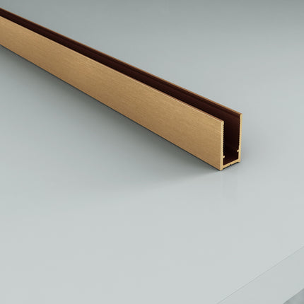 ALONI Muurprofiel - 2000x25mm - Geborsteld bruin brons