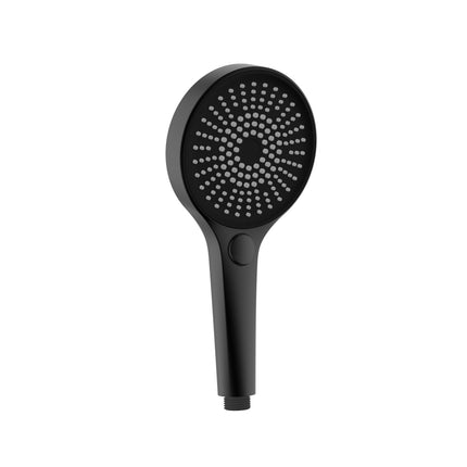 UNIFORMA Handdouche 3 standen - Ø126mm - Mat zwart