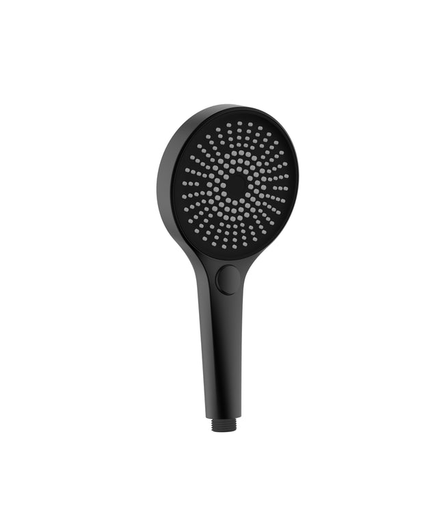 UNIFORMA Handdouche 3 standen - Ø126mm - Mat zwart