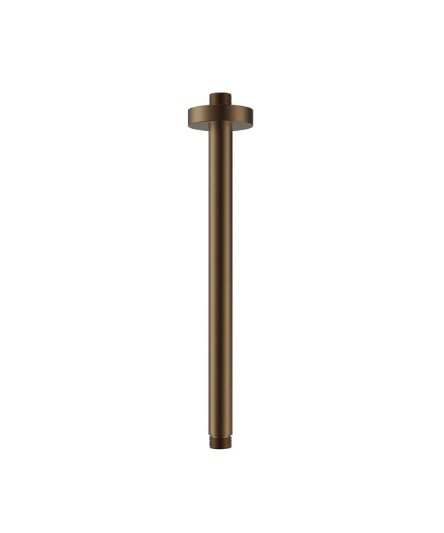 UNIFORMA Douchearm plafondmontage - 30 cm - Geborsteld bruin brons