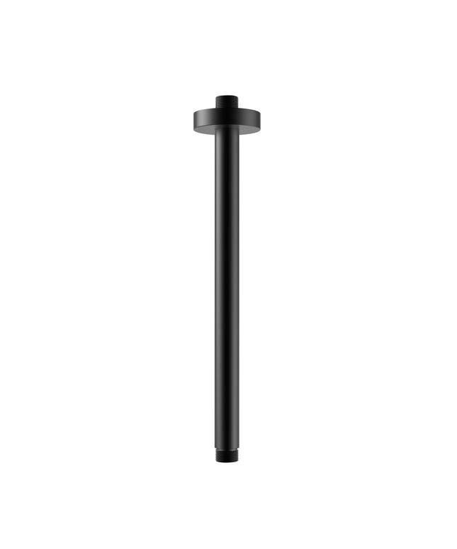UNIFORMA Douchearm plafondbevestiging - 30 cm - Mat zwart