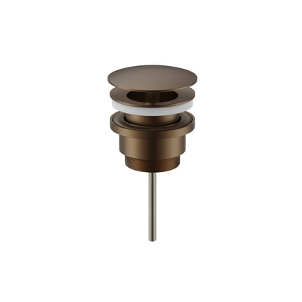 UNIFORMA Afvoerplug altijd open - 66mm - Geborsteld bruin brons