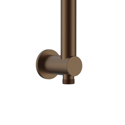 UNIFORMA Doucheglijstang met wateraansluiting - 69 cm - Geborsteld bruin brons - afbeelding 2