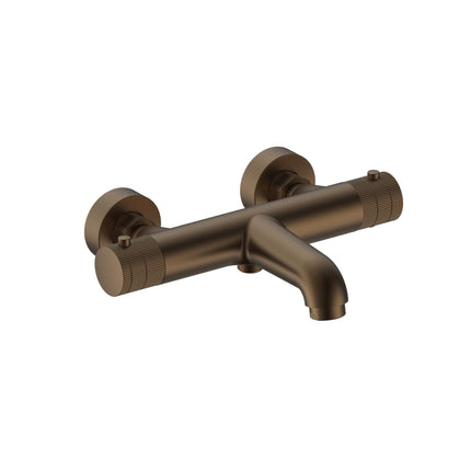 STRIA Thermostatische badmengkraan - Opbouw 150mm hartafstand - Geborsteld bruin brons