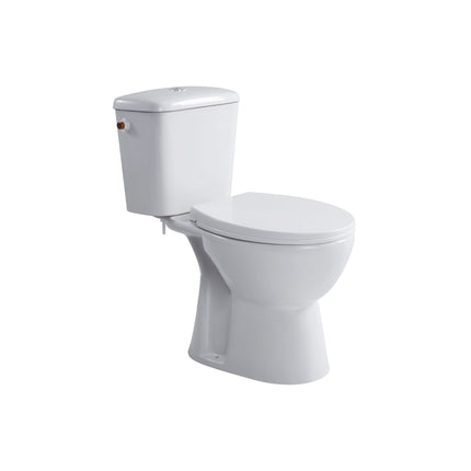 ALONI PRO duoblock floor-standing toilet – rimless – S-trap – floor outlet – reservoir – soft close seat – 4/6L – 39x73x67 cm – white