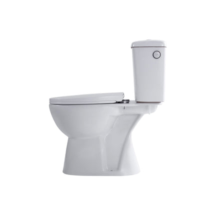 ALONI PRO duoblock floor-standing toilet – rimless – S-trap – floor outlet – reservoir – soft close seat – 4/6L – 39x73x67 cm – white