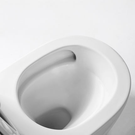 ALONI Hangtoilet met bidet - 360° Flush randloos - Mat wit - 52,5cm - afbeelding 3