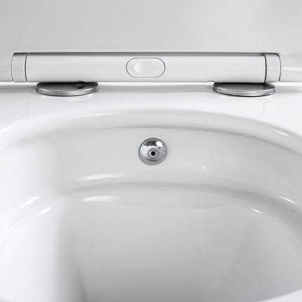 ALONI Hangtoilet met bidet Pro - 360° Flush randloos - Glanzend wit - afbeelding 5