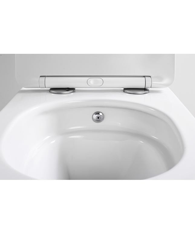 ALONI Hangtoilet met bidet Pro - 360° Flush randloos - Glanzend wit - afbeelding 5
