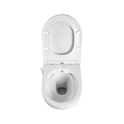 ALONI Hangtoilet met bidet Pro - Randloos met bidetkraan - Glanzend wit - afbeelding 7