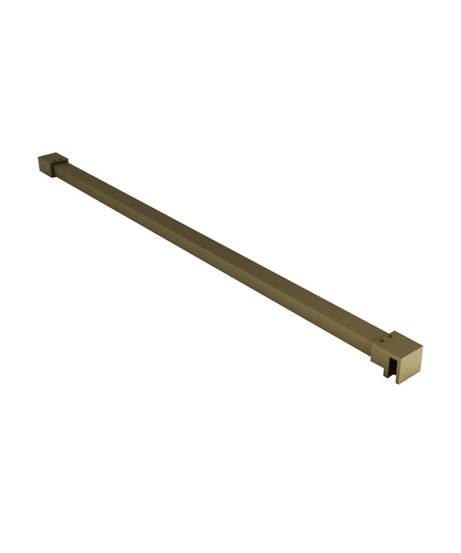 Barra estabilizadora ALONI – 120 cm – acortable – oro cepillado – para vidrio de 8-10 mm