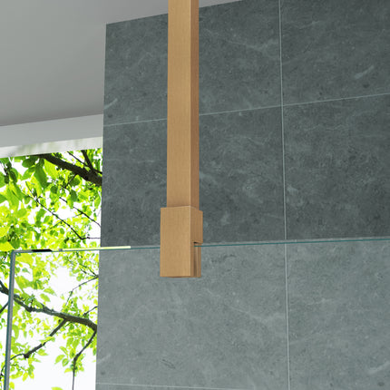 ALONI Plafondsteun verstelbaar - 43-80 cm - Geborsteld bruin brons - afbeelding 4
