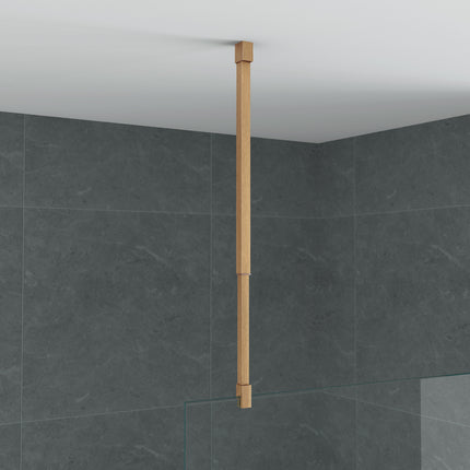 ALONI Plafondsteun verstelbaar - 43-80 cm - Geborsteld bruin brons - afbeelding 5