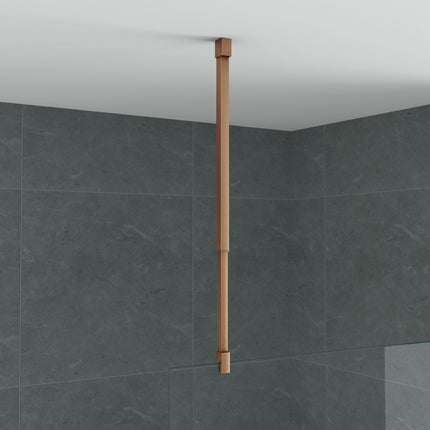 ALONI Plafondsteun verstelbaar - 43-80 cm - Geborsteld koper - afbeelding 2