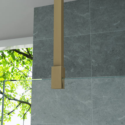 ALONI Plafondsteun inloopdouche verstelbaar - 43-80 cm - Geborsteld goud - afbeelding 3