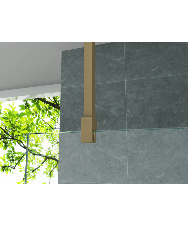 ALONI Plafondsteun inloopdouche verstelbaar - 43-80 cm - Geborsteld goud - afbeelding 3